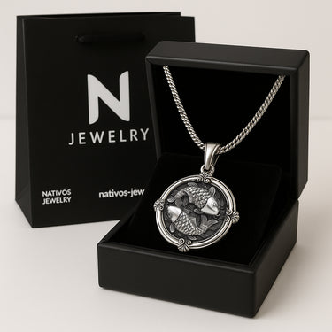 3mm Miami Chain + 3D Koi Pendant in 950 Silver 3cm